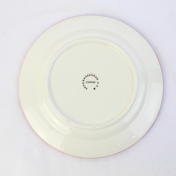 International AFM Stoneware Snowman Plate 8"