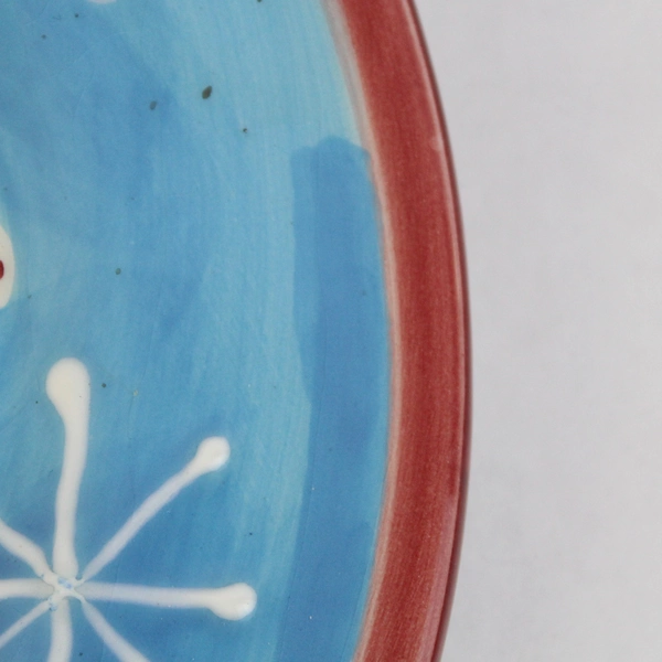 International AFM Stoneware Snowman Plate 8"