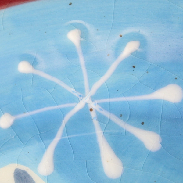 International AFM Stoneware Snowman Plate 8"