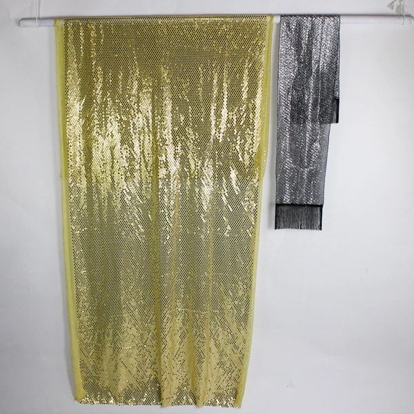 7 Piece Lot of Shimmery Scarves and Fabrics in Various Colors DIY Crafting