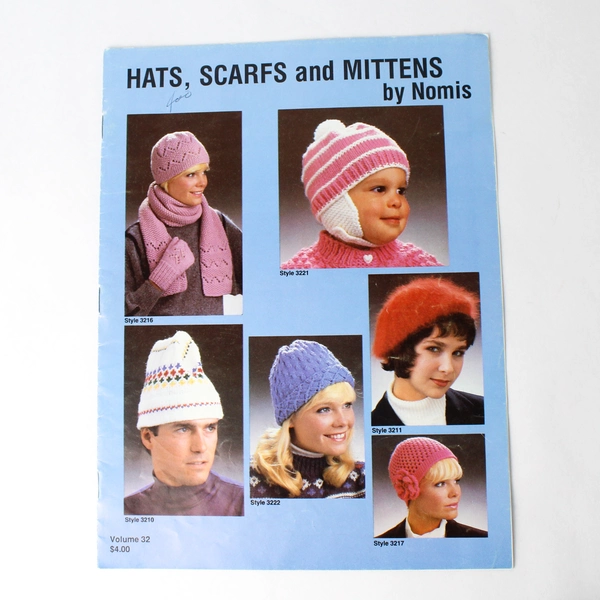 Lot of 2 Knitting Books Featuring Hats Scarfs Mittens Socks 1985 2003 Paperback