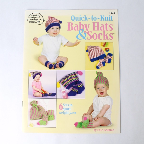 Lot of 2 Knitting Books Featuring Hats Scarfs Mittens Socks 1985 2003 Paperback