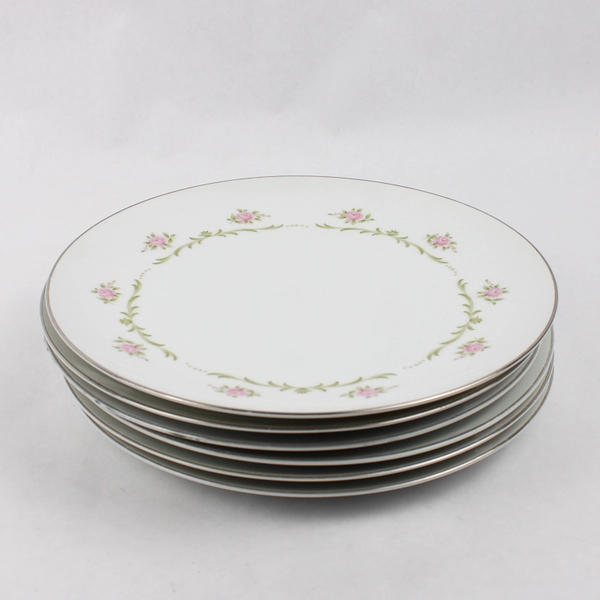 Lot of 6 Style House Serenade 10.75" Porcelain China Dinner Plates