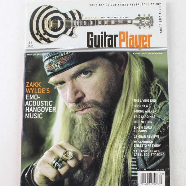 Guitar Player Magazine March 2004 Zakk Wylde ZZ Top The Distillers - Good Cond.