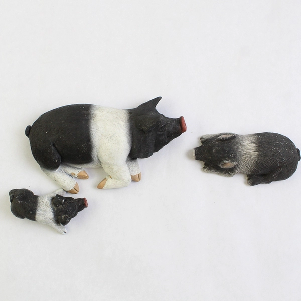 Lot of 3 Sandicast and Don James Sow and Piglet Figurines Flawed