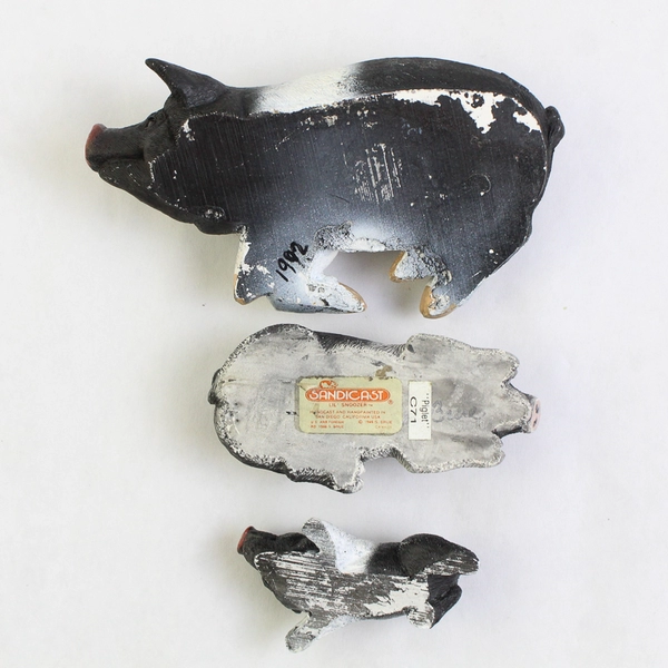 Lot of 3 Sandicast and Don James Sow and Piglet Figurines Flawed