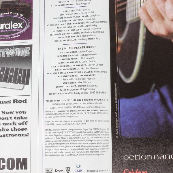 Guitar Player Magazine May 2005 Joe Perry Aerosmith Mudvayne Hubert