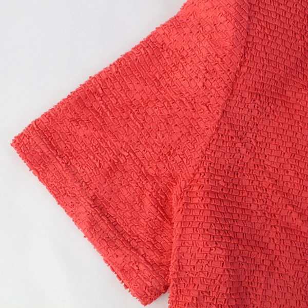 Molly Malloy Y2K Crop Cardigan Bright Coral Shoulder Pads Size 12 Button Front