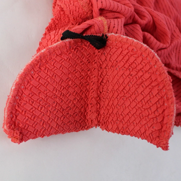 Molly Malloy Y2K Crop Cardigan Bright Coral Shoulder Pads Size 12 Button Front