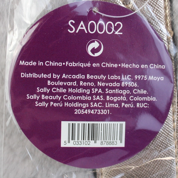 Arcadia Beauty Labs Holiday Faux Fur Wine Bag Gray With Gold Trim