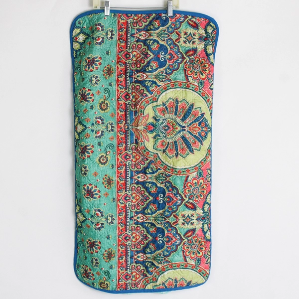 Set of 2 Geneva Home Fashions Paisley Quilted Pillow Shams King 21 x 37 inch