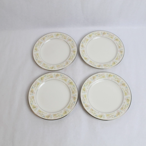Set of 4 Vintage Noritake China Blossom Time Salad Plates 8.25 Inch Japan