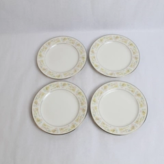 Set of 4 Vintage Noritake China Blossom Time Salad Plates 8.25 Inch Japan