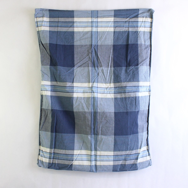 Set of 2 Nautica Cotton Pillow Shams for 26" x 20" Standard Pillow Blue Plaid