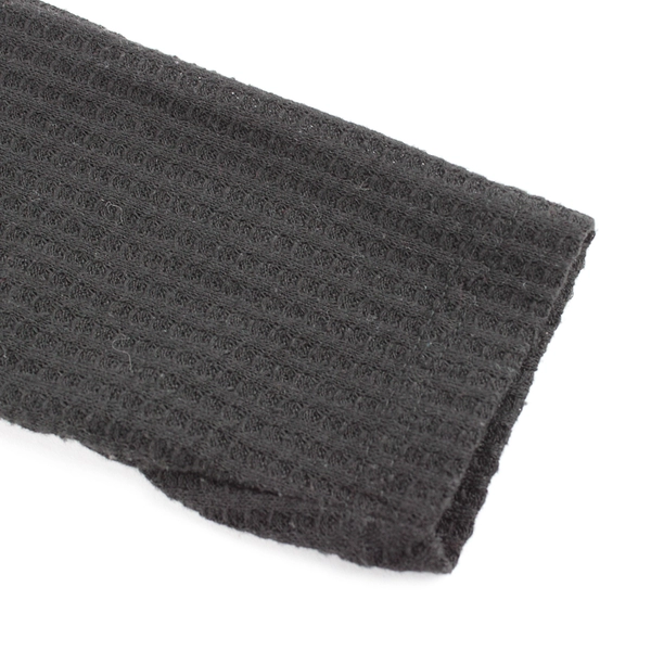 Black Semi-Sheer Long-Sleeved Knit Sweater Women's Size XL