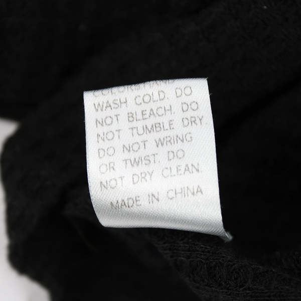 Black Semi-Sheer Long-Sleeved Knit Sweater Women's Size XL