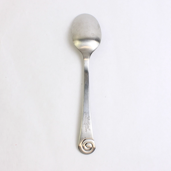 Robert Welch Ammonite Satin 7 5/8" Place Oval Soup Spoon 18/10 Stainless Steel