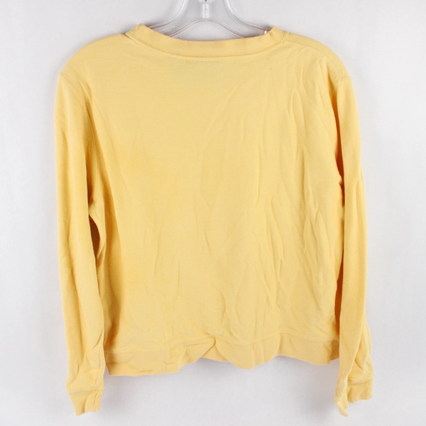 Crazy Horse Liz Claiborne Butter Yellow Long-Sleeved Top Women's Small Flawed