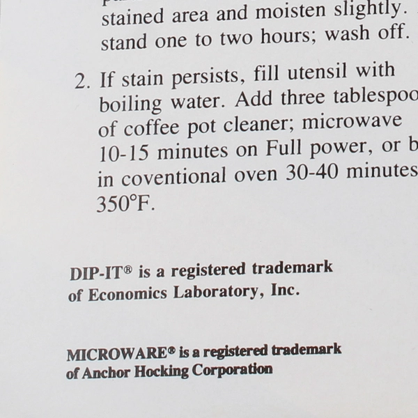 Vintage Anchor Hocking Microware Cookbook & Recipes 1980s - Good Condition