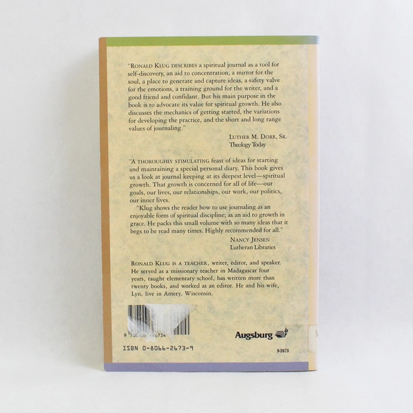 How to Keep a Spiritual Journal by Ronald Klug 1993 Paperback Ex-Library Book