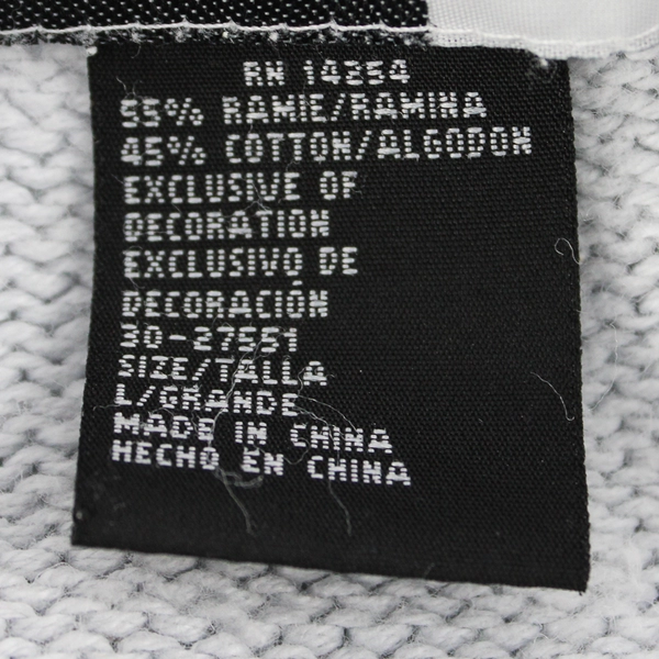 Vintage Beldoch Popper Rose Design Knit Sweater Women's Size Large Flawed