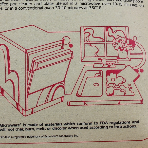 Microware Instructions & Recipes Booklet by Anchor Hocking Good Condition
