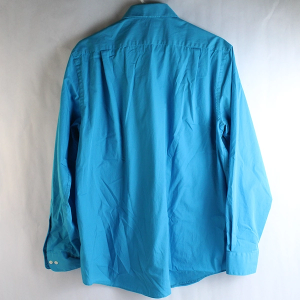 Croft & Barrow Men's Blue Long Sleeve Collar Button Down Shirt Size M (34/35)