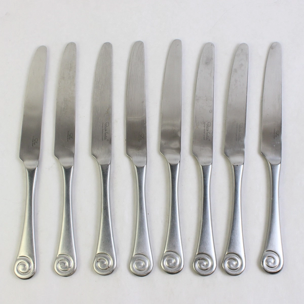 Lot of 8 Robert Welch Ammonite Satin 9.75" Solid Knife Stainless Steel