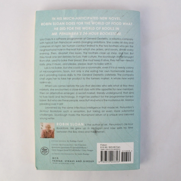 Sourdough A Novel by Robin Sloan 2017 Paperback