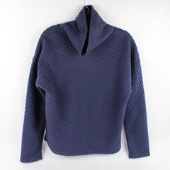 Apana Purple Indigo Turtleneck Sweatshirt Women's Size Medium