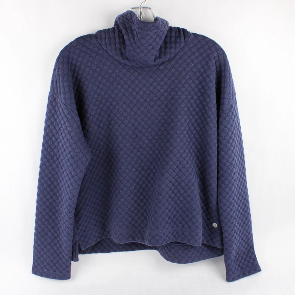 Apana Purple Indigo Turtleneck Sweatshirt Women's Size Medium