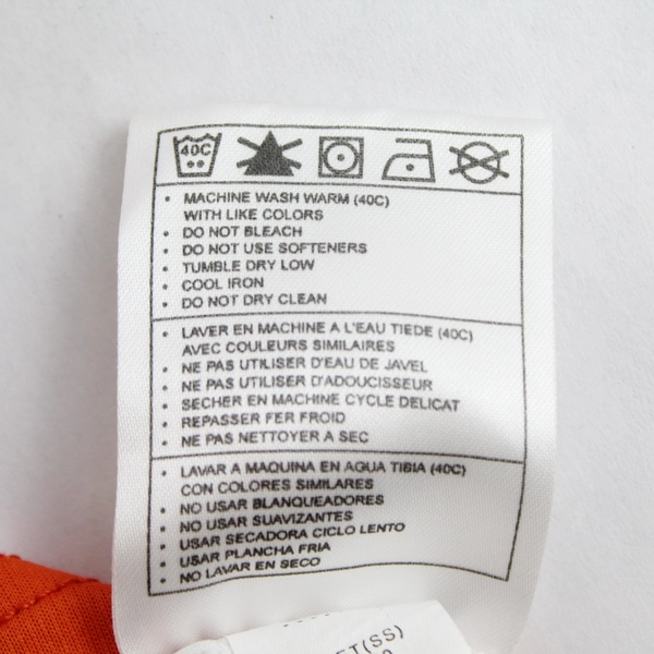 Nike Unisex Dri Fit Orange & White Short Sleeve Tennis Jersey Size Large