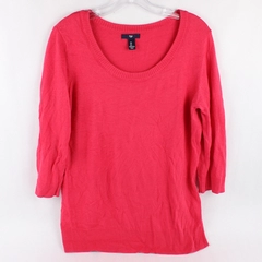 Gap Pink 3/4-Sleeve Sweater Women's Size Large