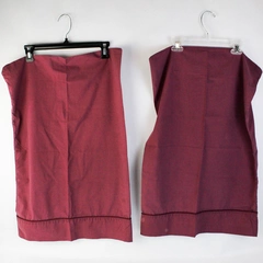 Set of 2 Unbranded Raspberry Purple Queen Cotton Pillowcases DIY Fabric Cutters