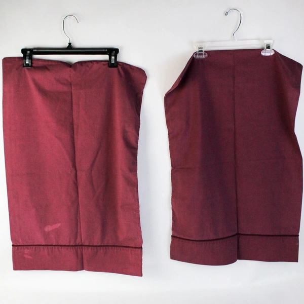 Set of 2 Unbranded Raspberry Purple Queen Cotton Pillowcases DIY Fabric Cutters