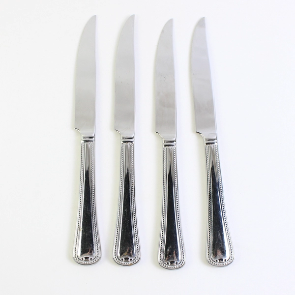 Lot of 4 Reed & Barton New Market 9 5/8" Steak Knives Stainless Steel