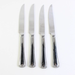 Lot of 4 Reed & Barton New Market 9 5/8" Steak Knives Stainless Steel