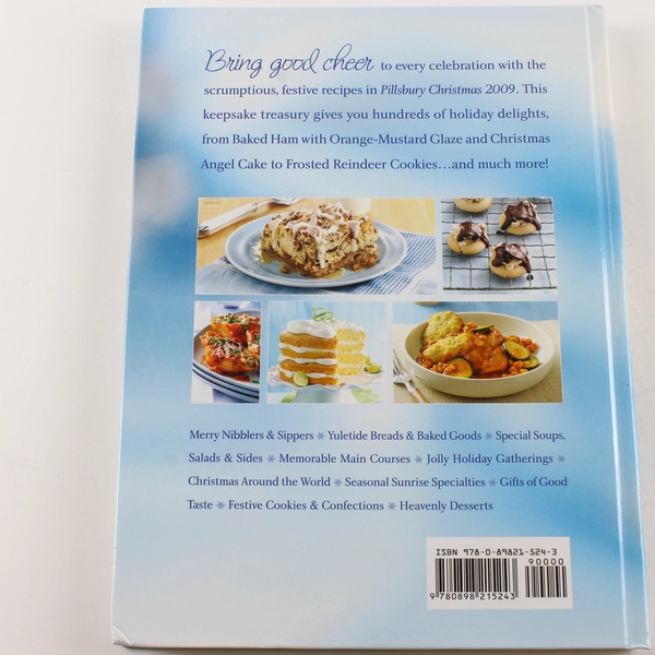 Pillsbury Christmas 2009 Hardcover Cookbook by General Mills - Baked Goods