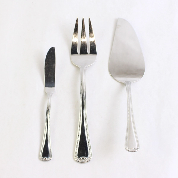 Lot of 3 Reed & Barton New Market Serving Utensils Stainless Steel Pie Butter