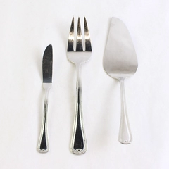 Lot of 3 Reed & Barton New Market Serving Utensils Stainless Steel Pie Butter