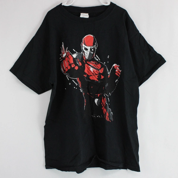 Gildan Unisex Youth Size L Black Short Sleeve DC Deadshot Character Shirt