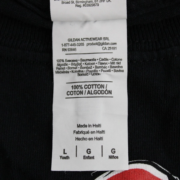 Gildan Unisex Youth Size L Black Short Sleeve DC Deadshot Character Shirt