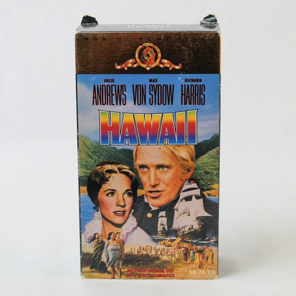 Hawaii VHS Tape Set 1990 MGM Julie Andrews Parts 1 & 2 - Pre-Owned
