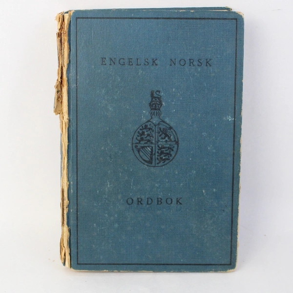 Vintage Glydendals Ordboker English to Norwegian Dictionary 1951 Hardcover