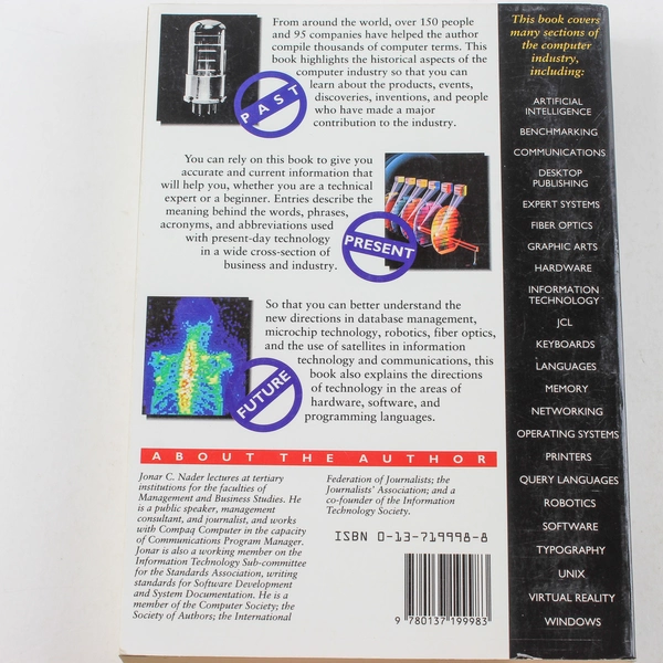 Prentice Hall Dictionary of Computing by Jonar C. Nader 1992 Paperback