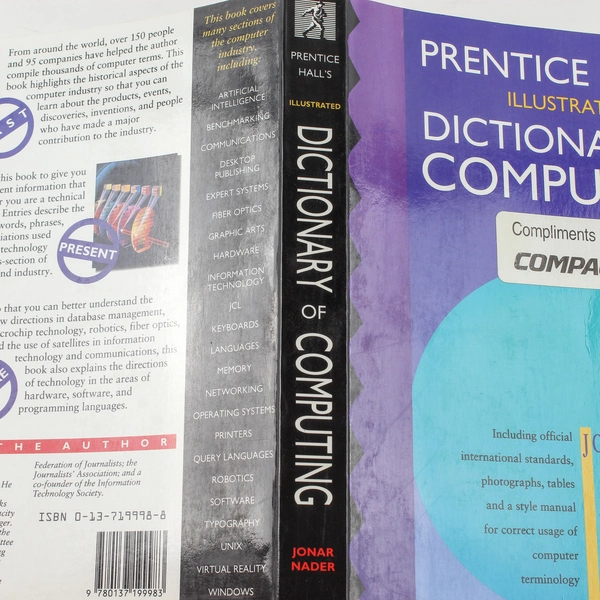 Prentice Hall Dictionary of Computing by Jonar C. Nader 1992 Paperback