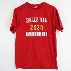 Euro Cotton Unisex Medium Red T-Shirt Soccer Tour 2024 Guadalajara, Mexico