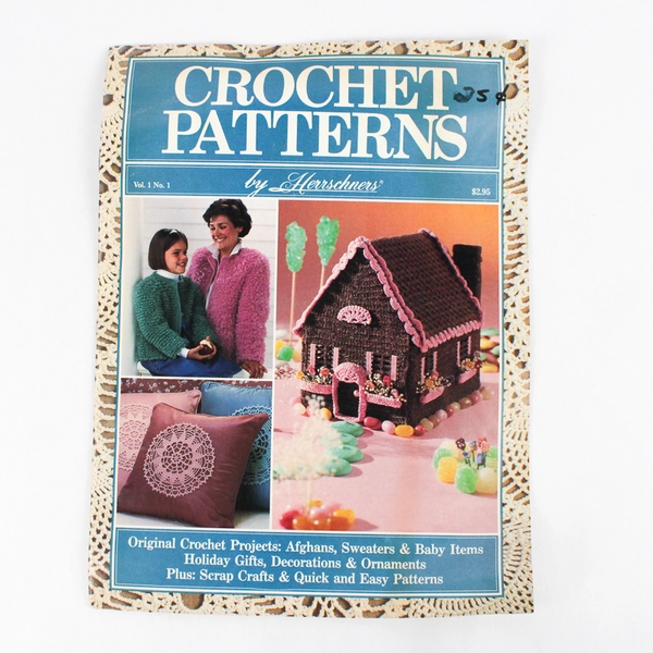 Vintage: Crochet Patterns Herrschner’s Vol. 1 No. 1,1987