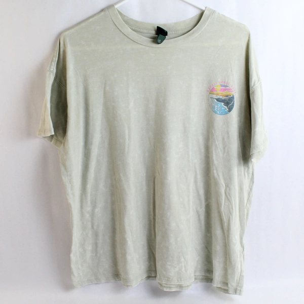 Wild Fable Women's Size M Gray Short Sleeve T-Shirt Napali Coast Kauai