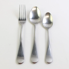 Lot of 3 Target Home Flatware Utensils Satin Spoon Fork Stainless Steel